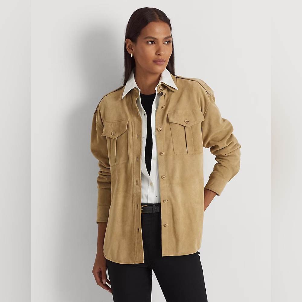 Ralph Lauren Suede Top